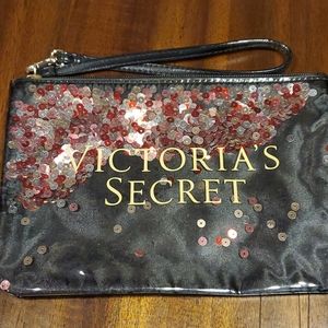 Victoria Secret makeup bag black